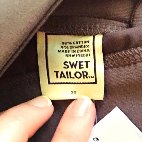 Swet Tailor EveryDay Chino Short 8 inch Golf Work Stretch Grey Size 32 NWT - Picture 5 of 10